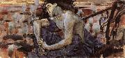 Mikhail Vrubel The Seated Demon oil on canvas